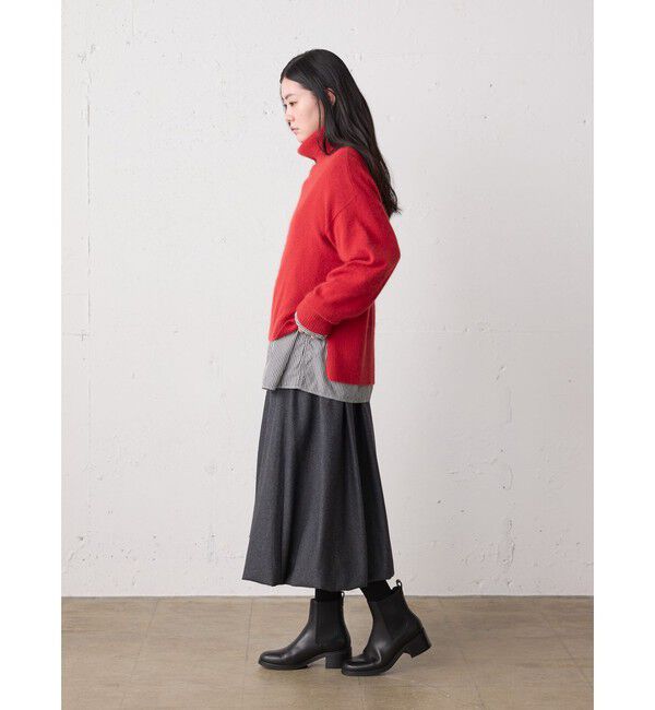 MidiUmi「MidiUmi ラクーンニットハイネックプルオーバー」|ニット・セーター|