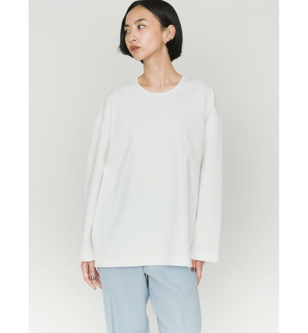 MIDIUMISOLID「MIDIUMISOLID ストレートスリーブワイドプルオーバー」|Tシャツ・カットソー|