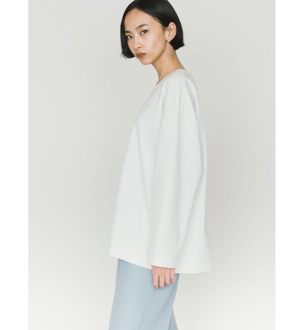 MIDIUMISOLID「MIDIUMISOLID ストレートスリーブワイドプルオーバー」|Tシャツ・カットソー|