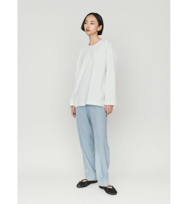 MIDIUMISOLID「MIDIUMISOLID ストレートスリーブワイドプルオーバー」|Tシャツ・カットソー|