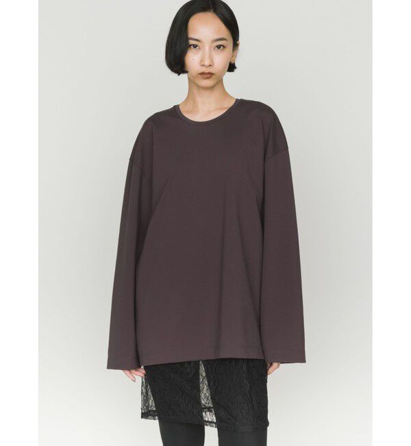 MIDIUMISOLID「MIDIUMISOLID ストレートスリーブワイドプルオーバー」|Tシャツ・カットソー|