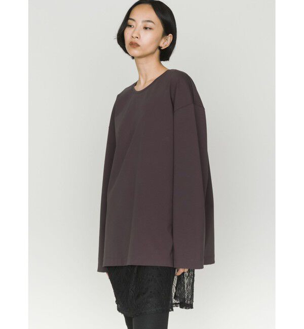 MIDIUMISOLID「MIDIUMISOLID ストレートスリーブワイドプルオーバー」|Tシャツ・カットソー|