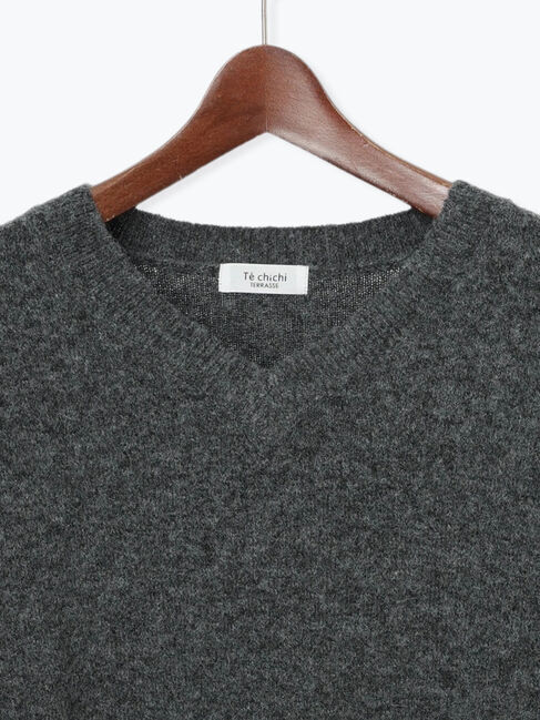 Te chichi TERRASSE「メランジVネックニット」|ニット・セーター|