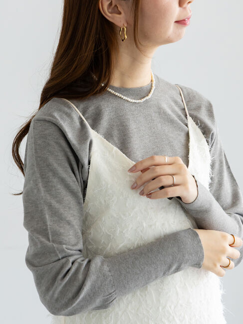 Te chichi「プレーンニット(吸湿発熱)」|ニット・セーター|