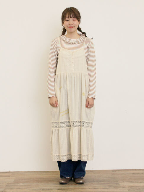 Samansa Mos2「ランダム刺繍入りワンピース」|ワンピース|