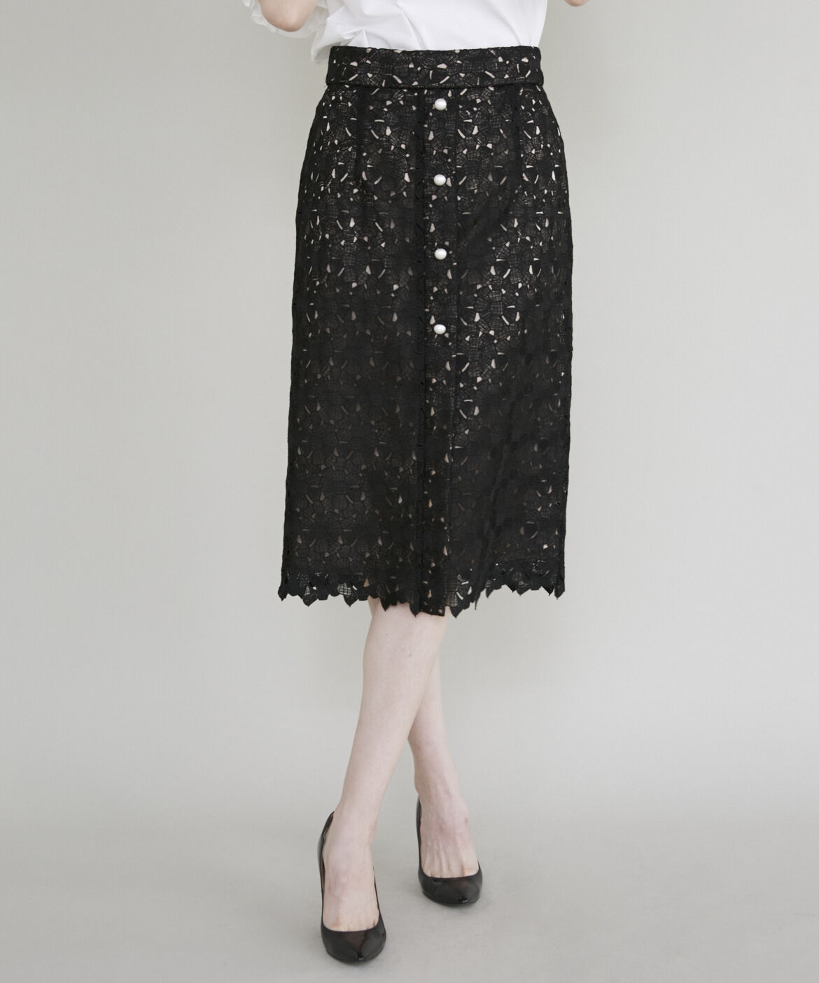 Maglie le cassetto「トルコレースタイトスカート」|タイト|