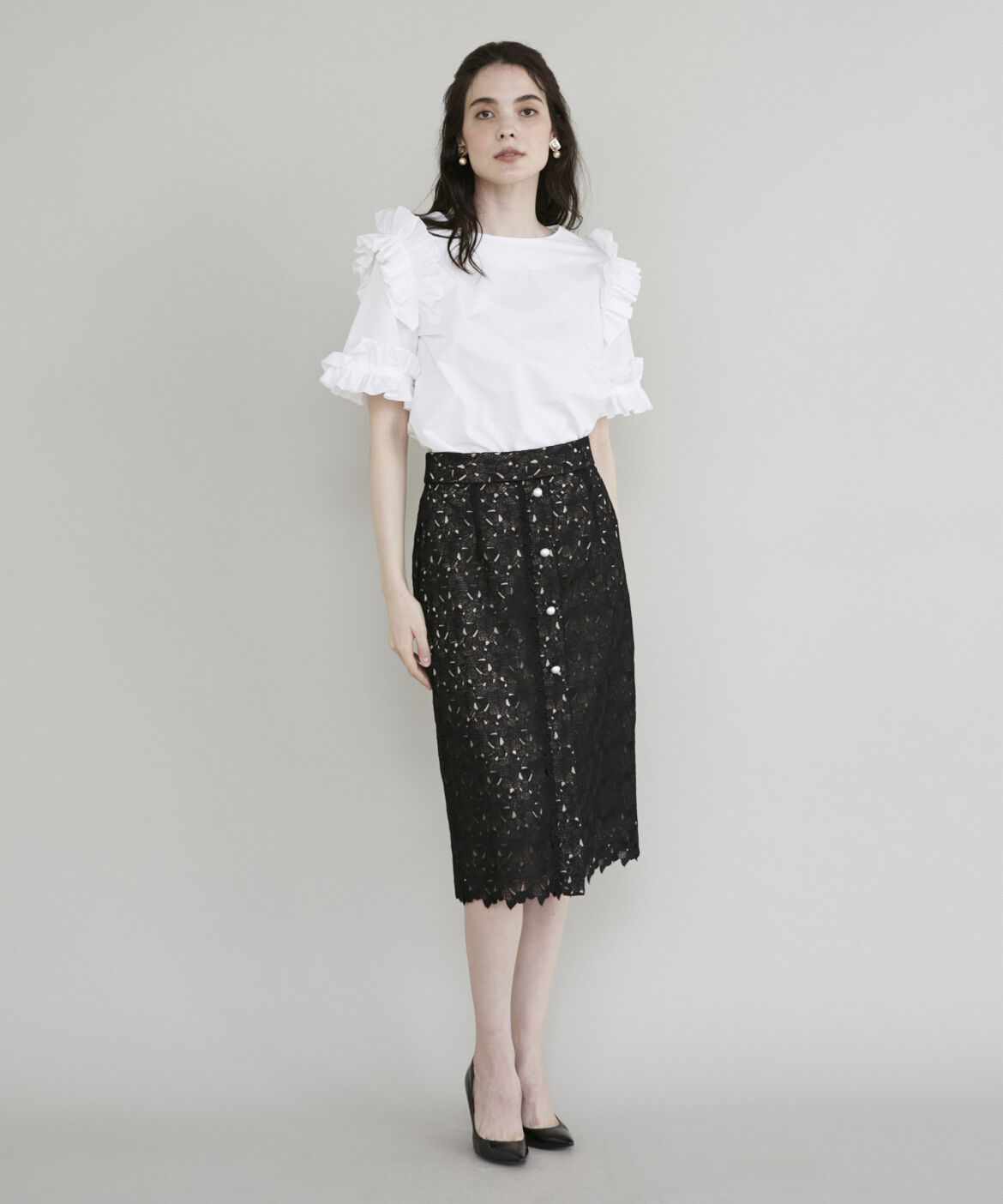 Maglie le cassetto「トルコレースタイトスカート」|タイト|