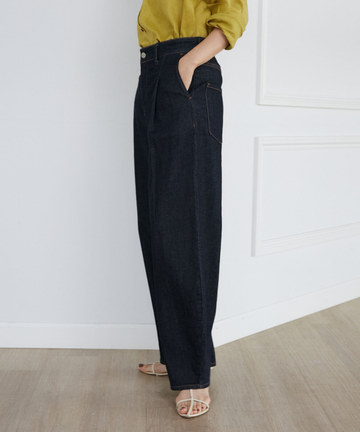 INED「《SUPERIOR CLOSET》ミッドライズワイドタック別注デニム《Healthy DENIM》」|その他|