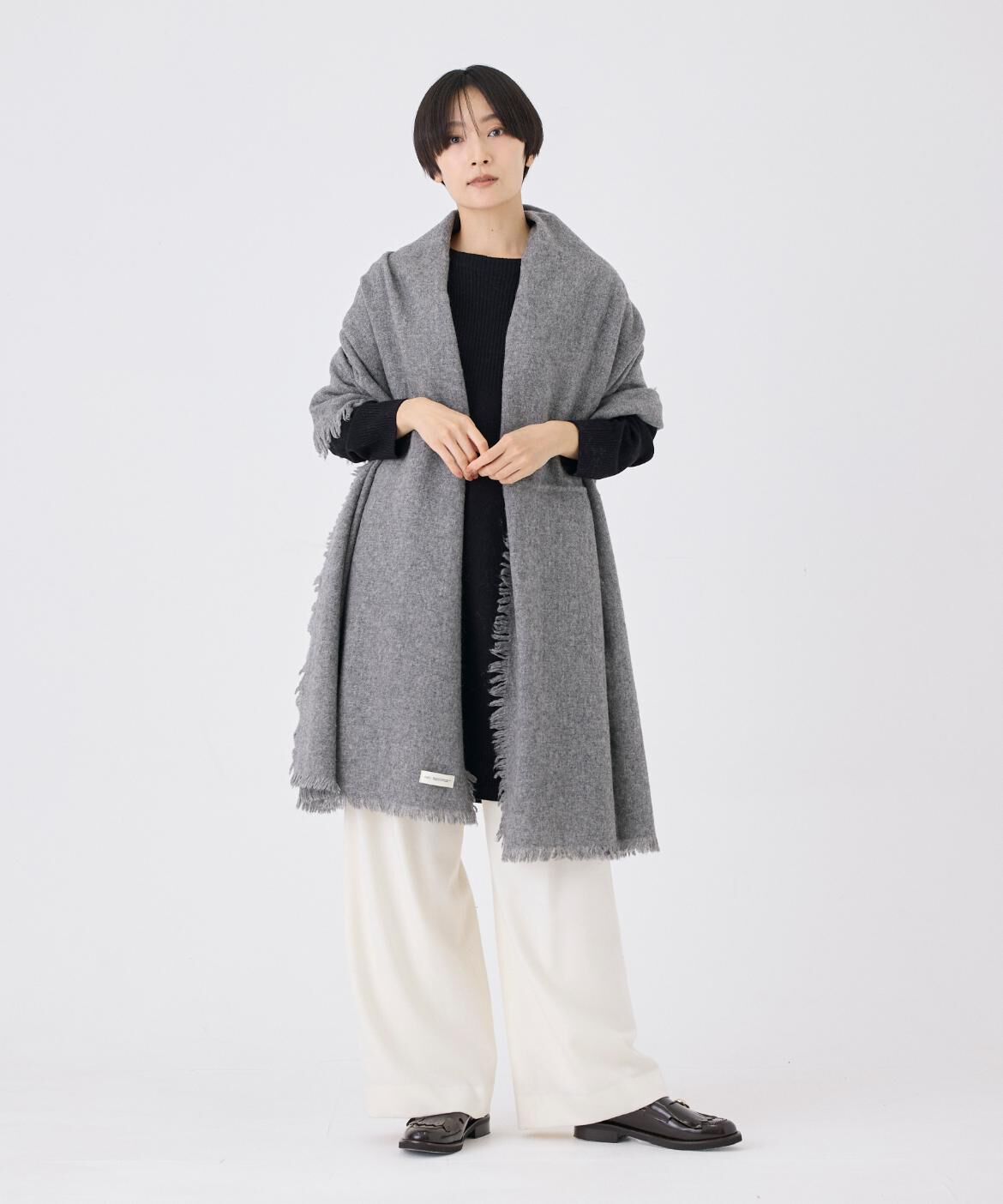 INED「バスケット織ストール」|マフラー|