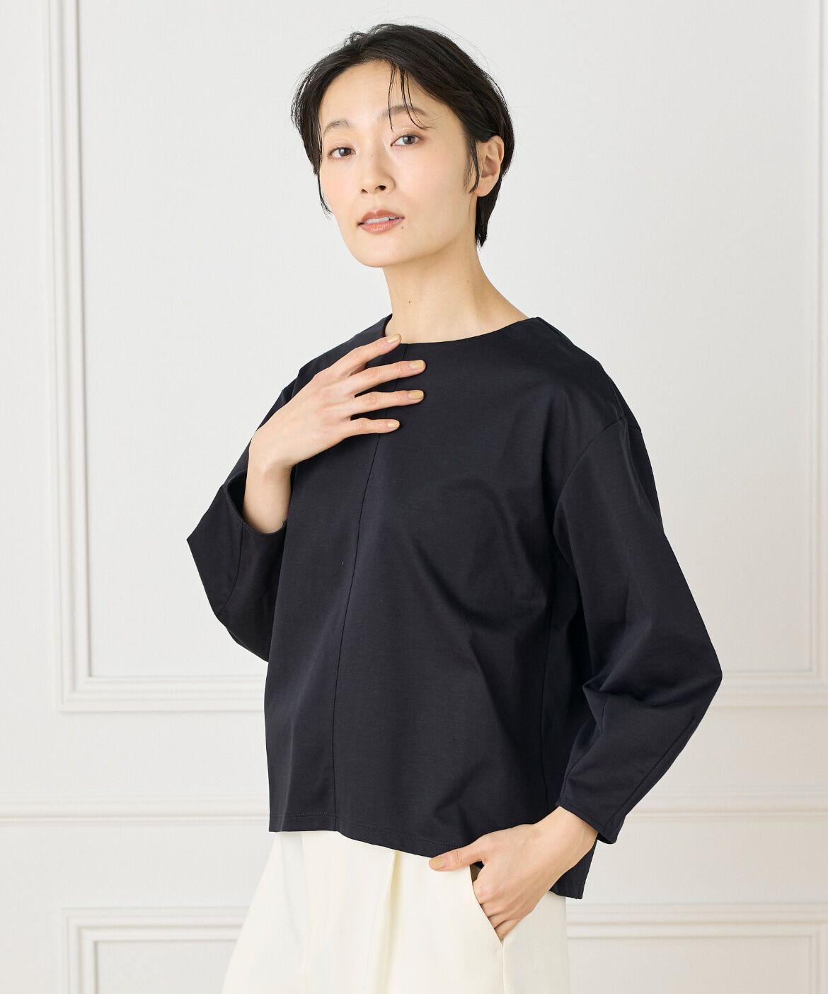 7-IDconcept.「ふんわり袖プルオーバー」|Tシャツ・カットソー|