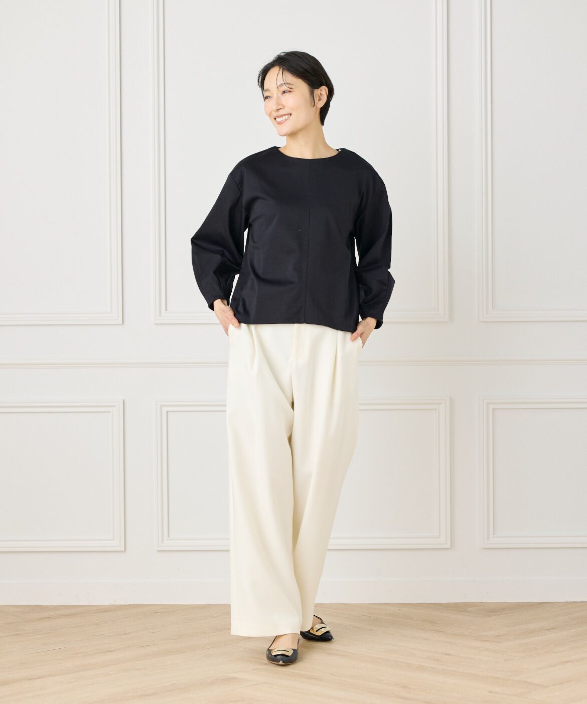 7-IDconcept.「ふんわり袖プルオーバー」|Tシャツ・カットソー|