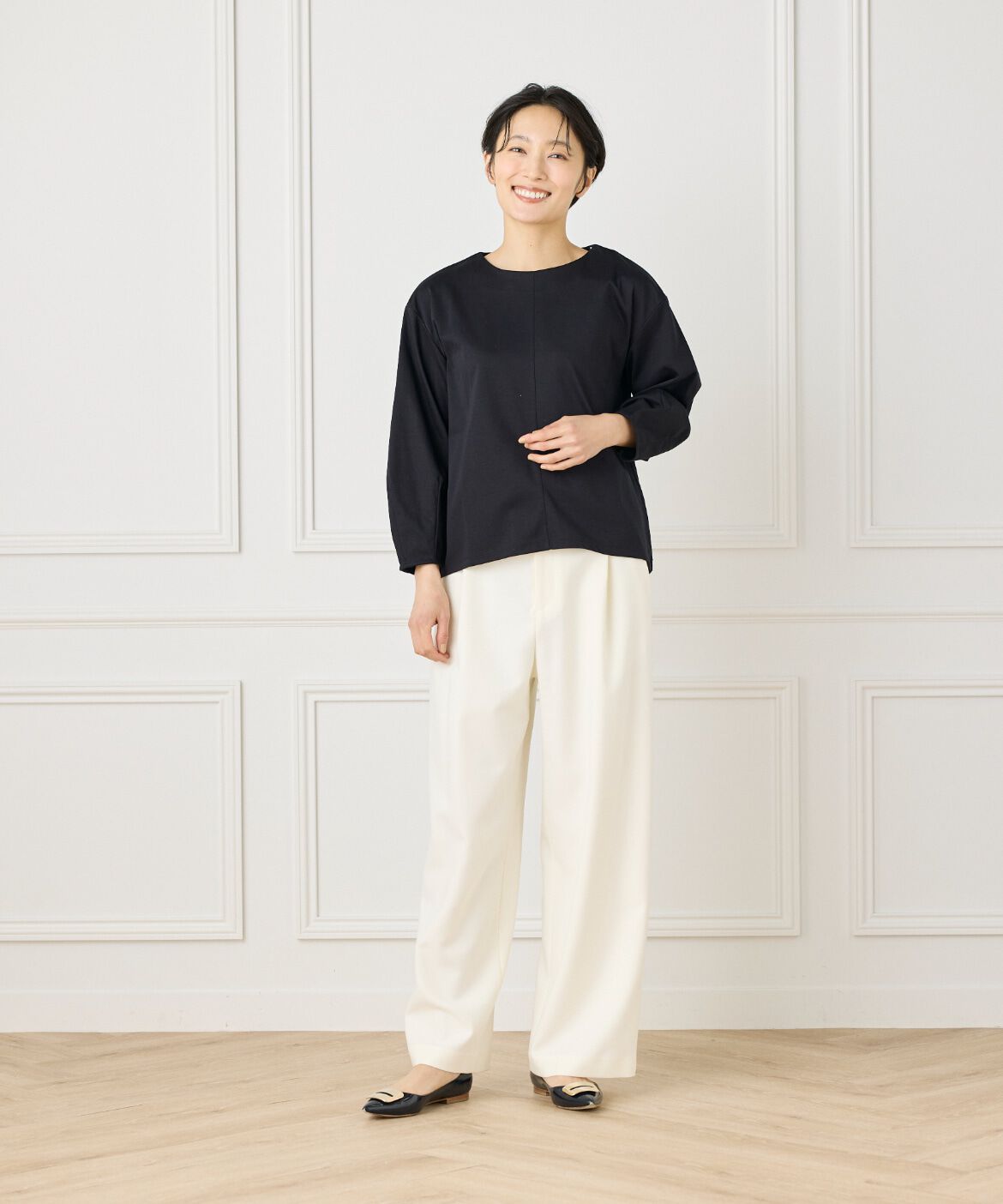 7-IDconcept.「ふんわり袖プルオーバー」|Tシャツ・カットソー|