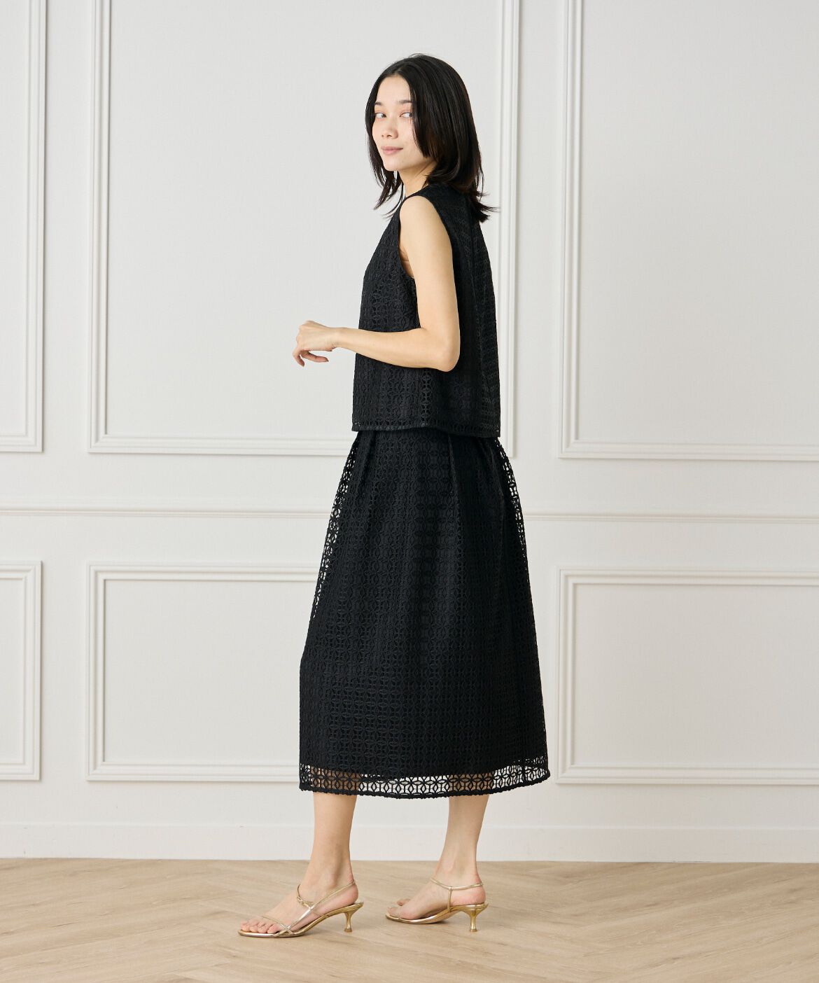 INED「ノースリーブレースブラウス」|シャツ・ブラウス|