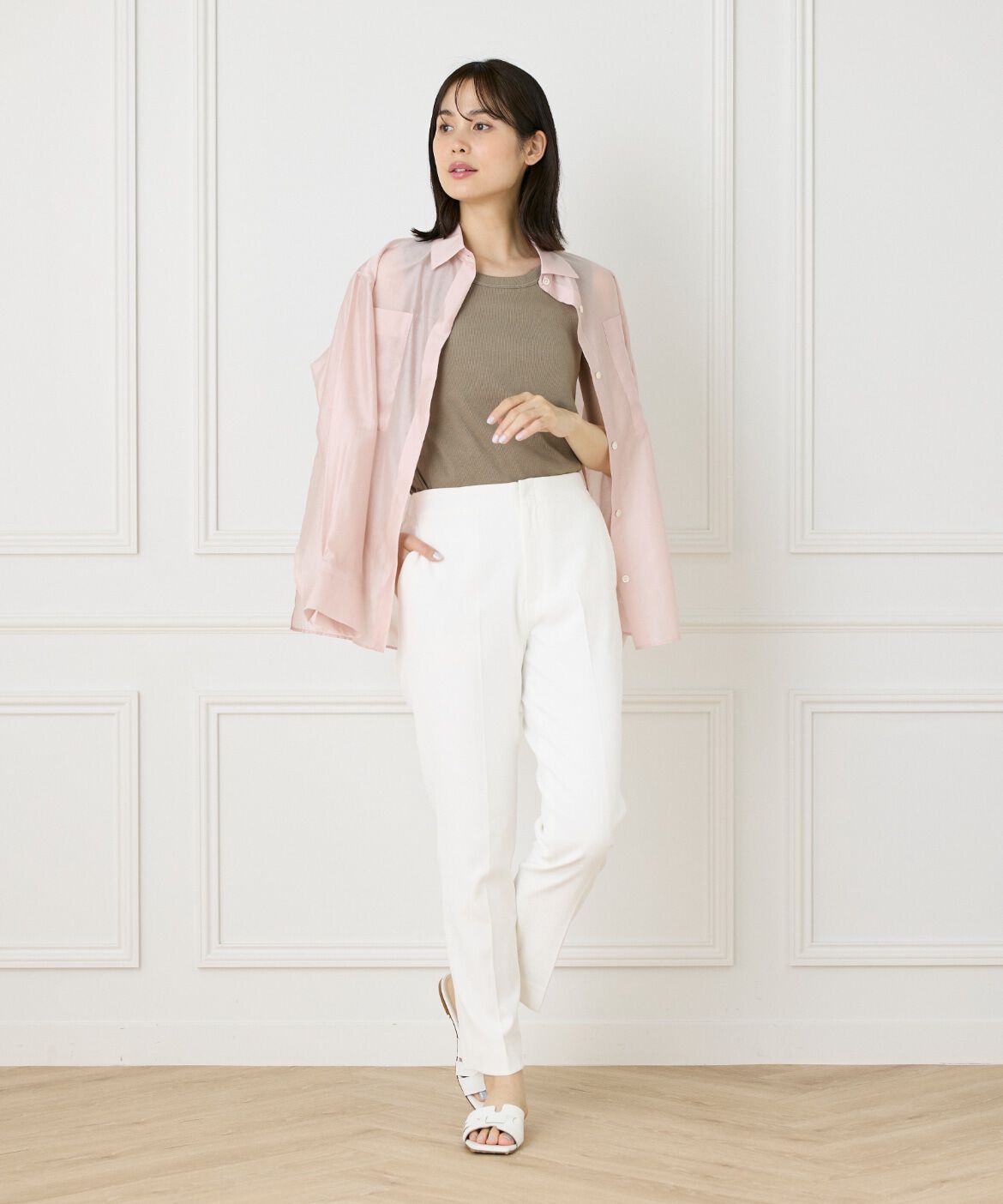 INED「コットンリブタンクトップ《YVON》」|タンクトップ|