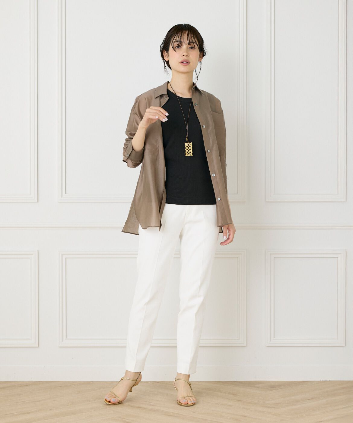 INED「コットンリブタンクトップ《YVON》」|タンクトップ|