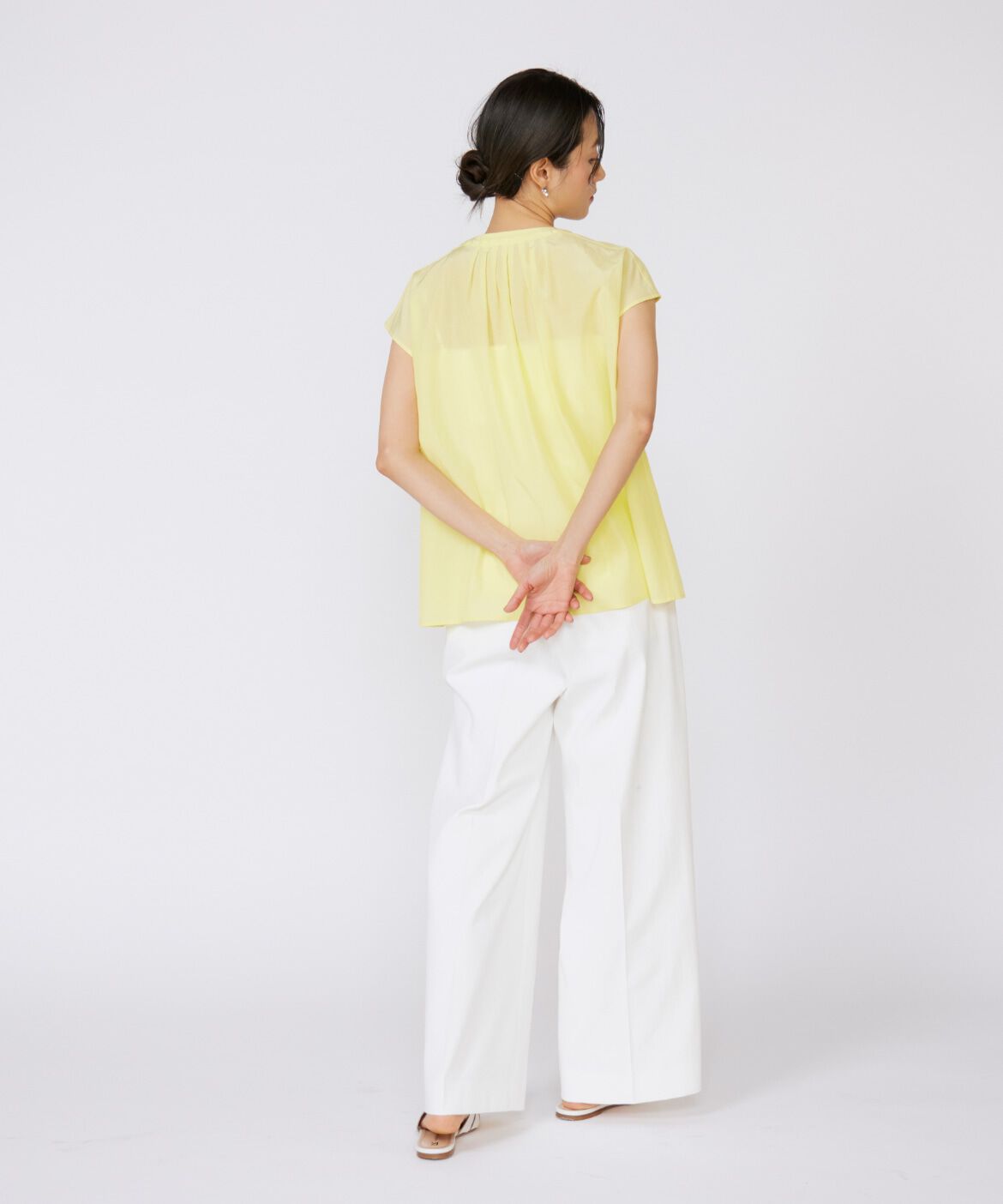 INED「フロントピンタックブラウス」|シャツ・ブラウス|