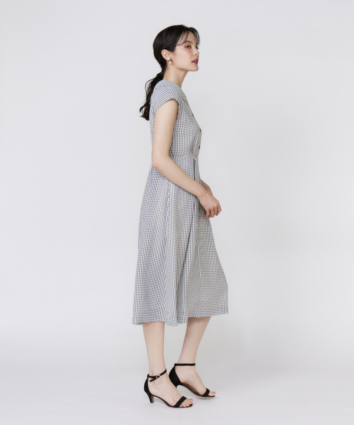 Maglie le cassetto「《大きいサイズ》《WEB限定》シアーチェックワンピース」|ワンピース|