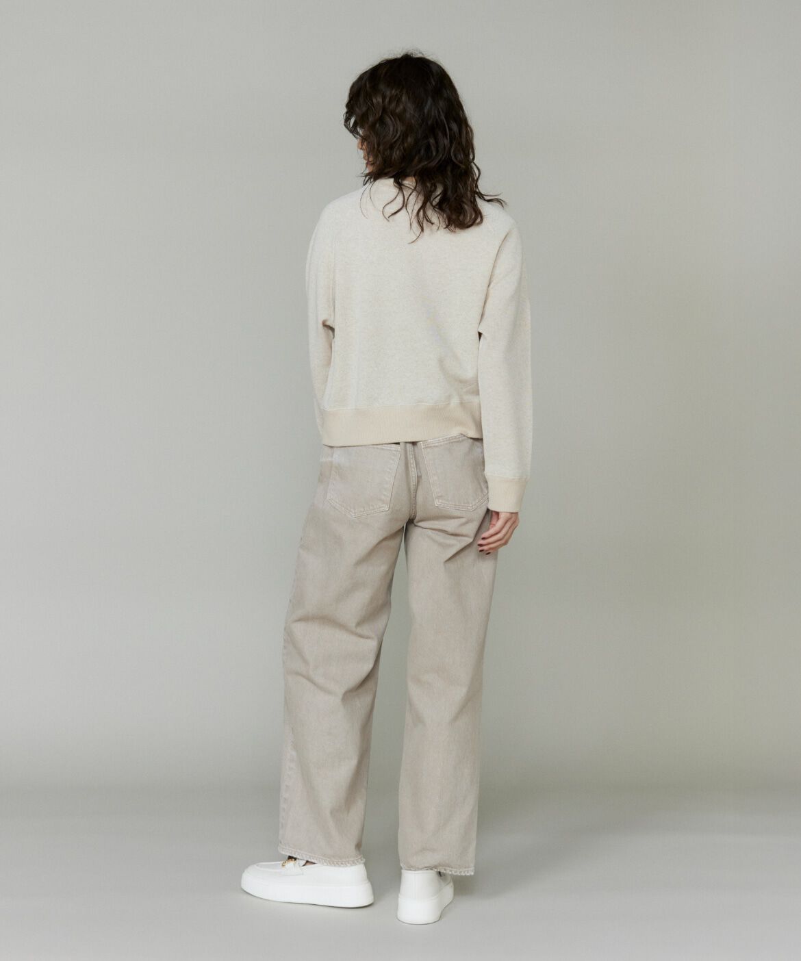 INED「ラメ裏毛プルオーバー《YVON》」|スウェット・ジャージ|