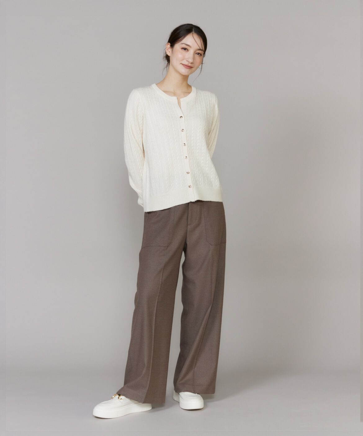 DAY by DAY it&rsquo;s international「ケーブル柄アルパカニットカーディガン」|カーディガン|