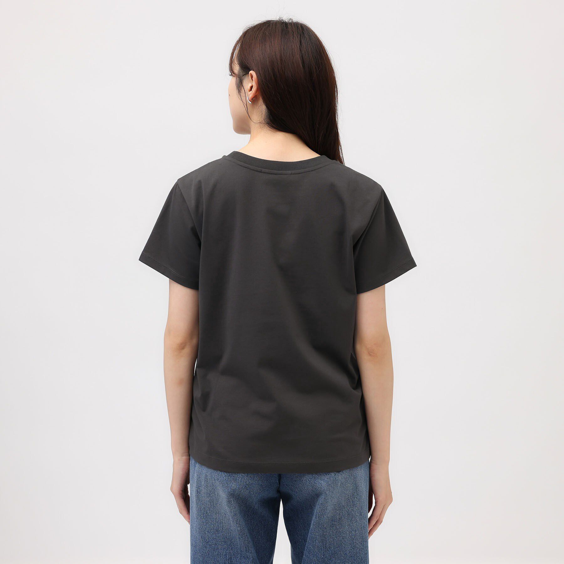 UNTITLED「【なめらかな肌触り】シルケットロゴTシャツ」|Tシャツ・カットソー|