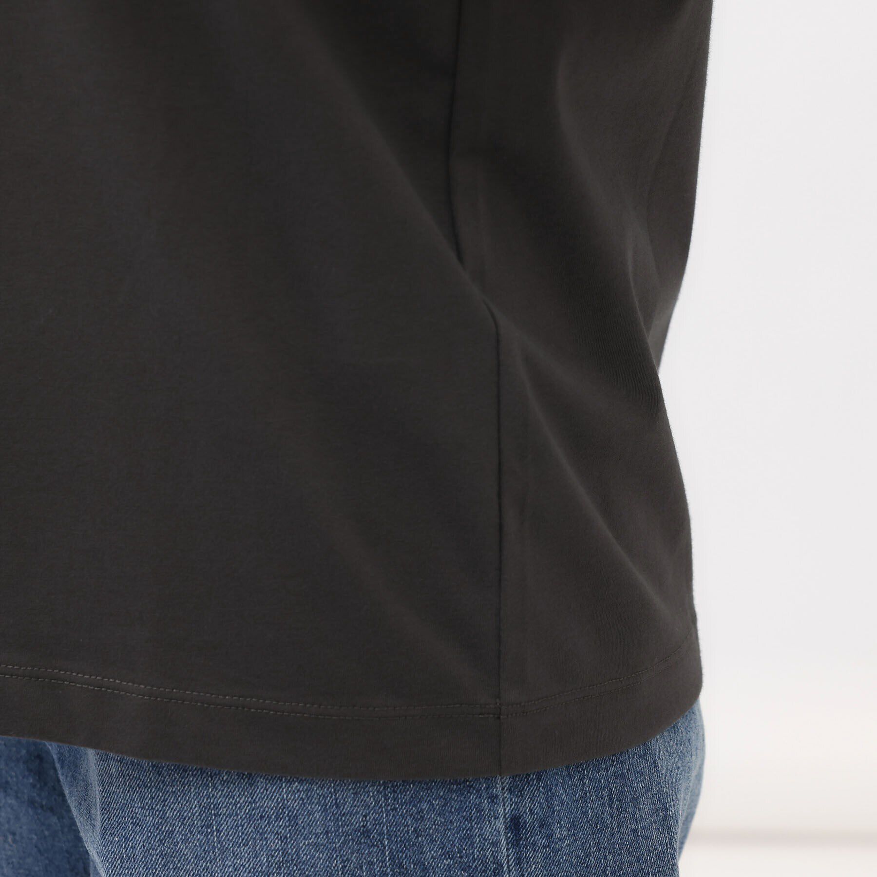 UNTITLED「【なめらかな肌触り】シルケットロゴTシャツ」|Tシャツ・カットソー|