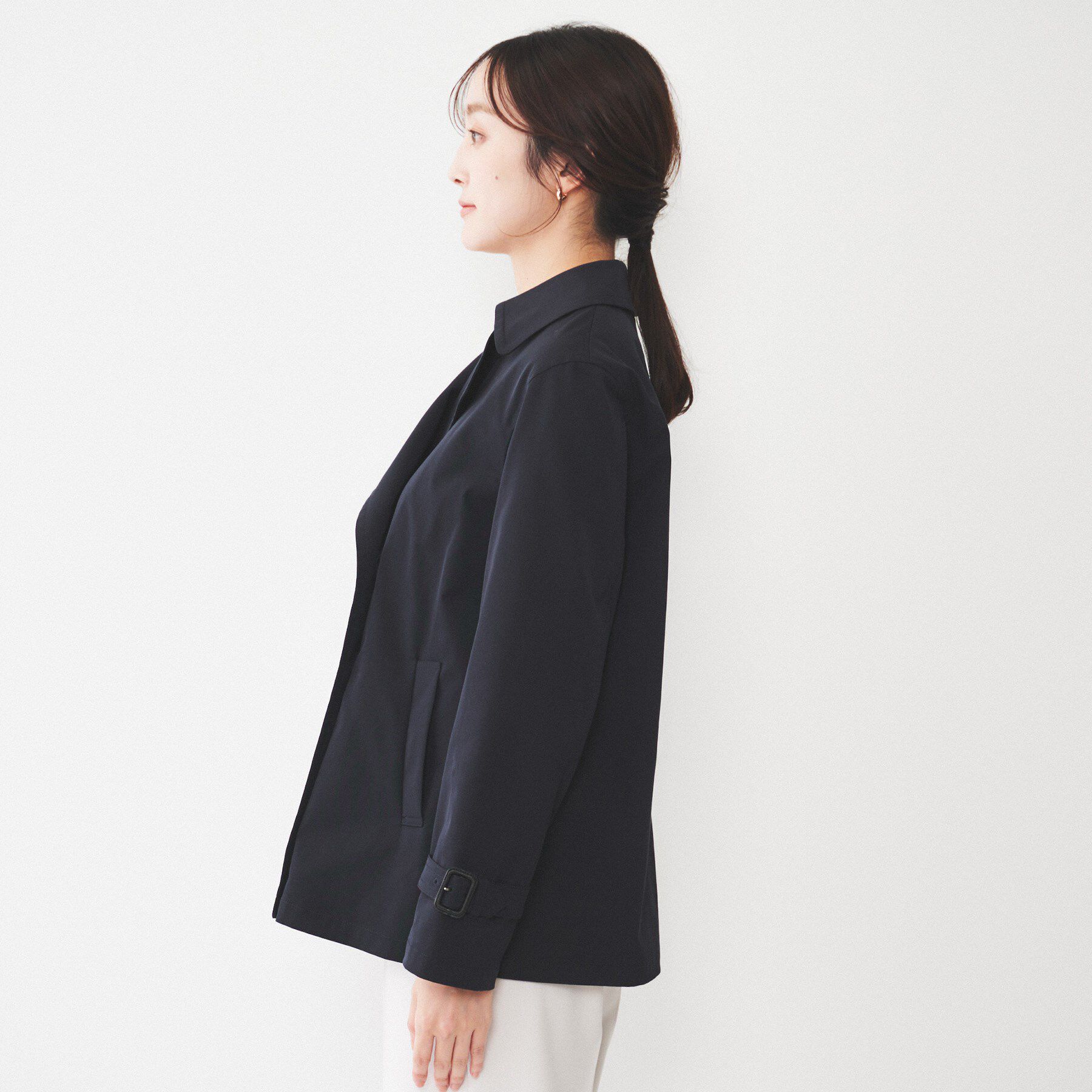 UNTITLED「【洗える/ストレッチ/春コート】ショートトレンチコート」|トレンチコート|