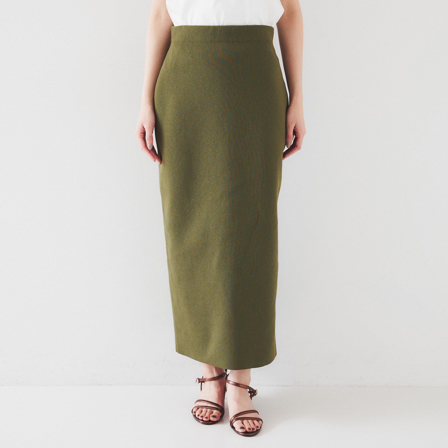 UNTITLED「【セットアップ可能】ペンシルニットスカート」|スカート|