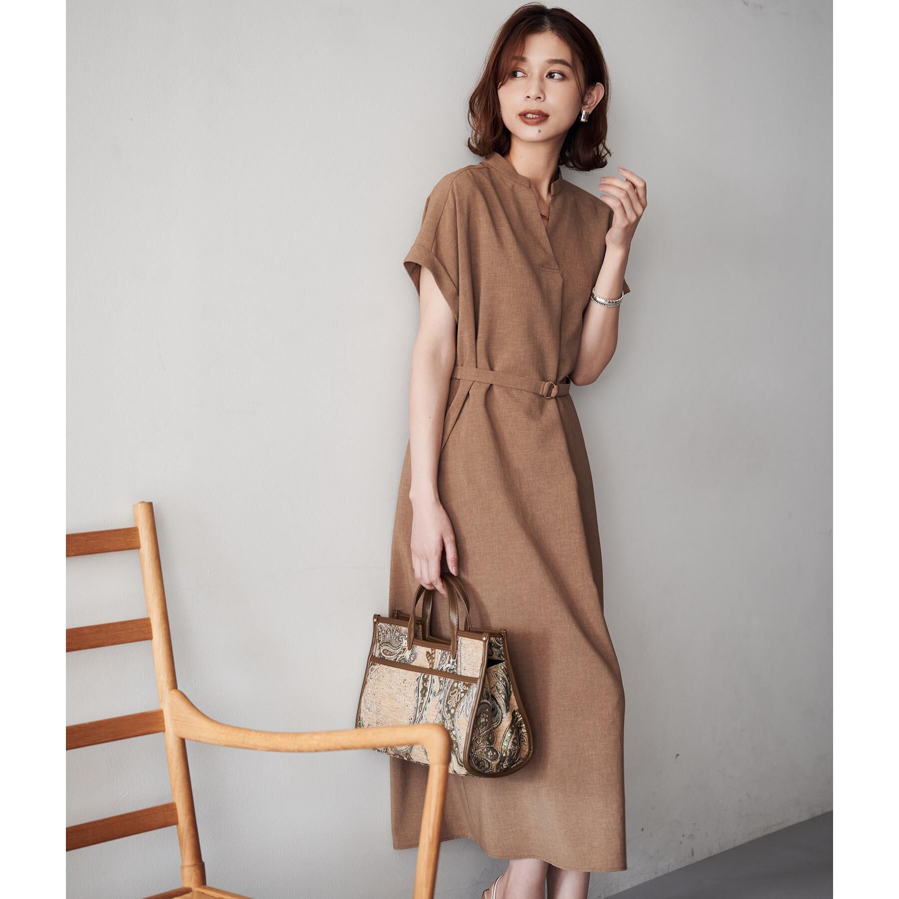 UNTITLED「【オンオフ両用/はっ水】リラククールワンピース」|ワンピース|