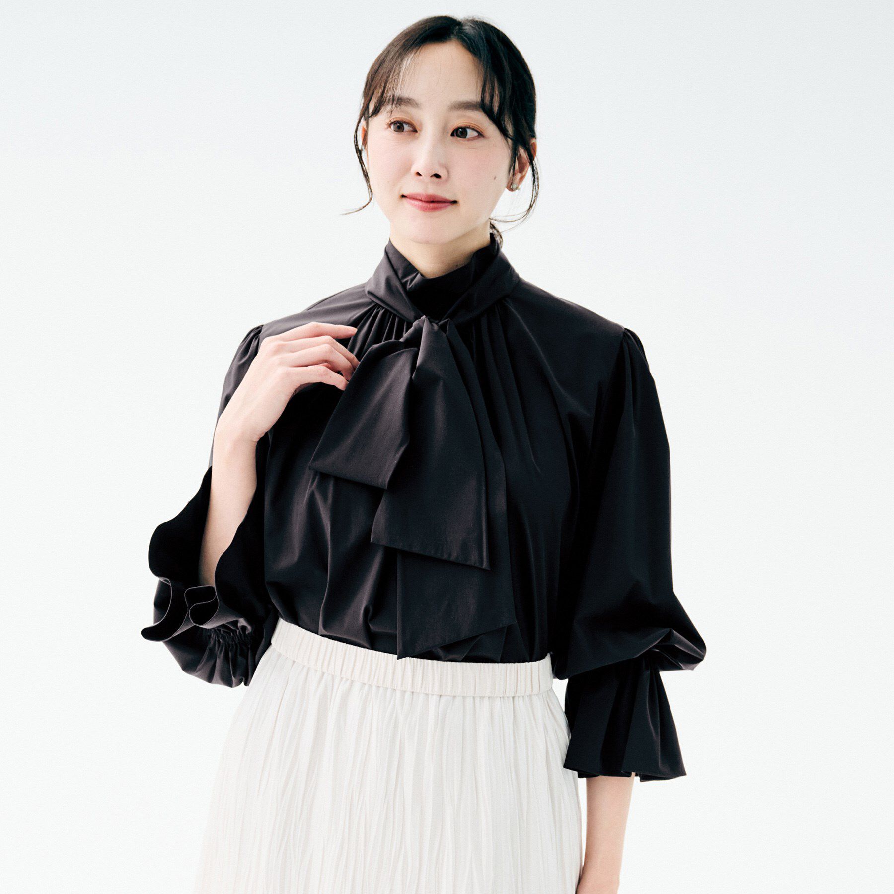 UNTITLED「2WAYボウタイブラウス」|シャツ・ブラウス|