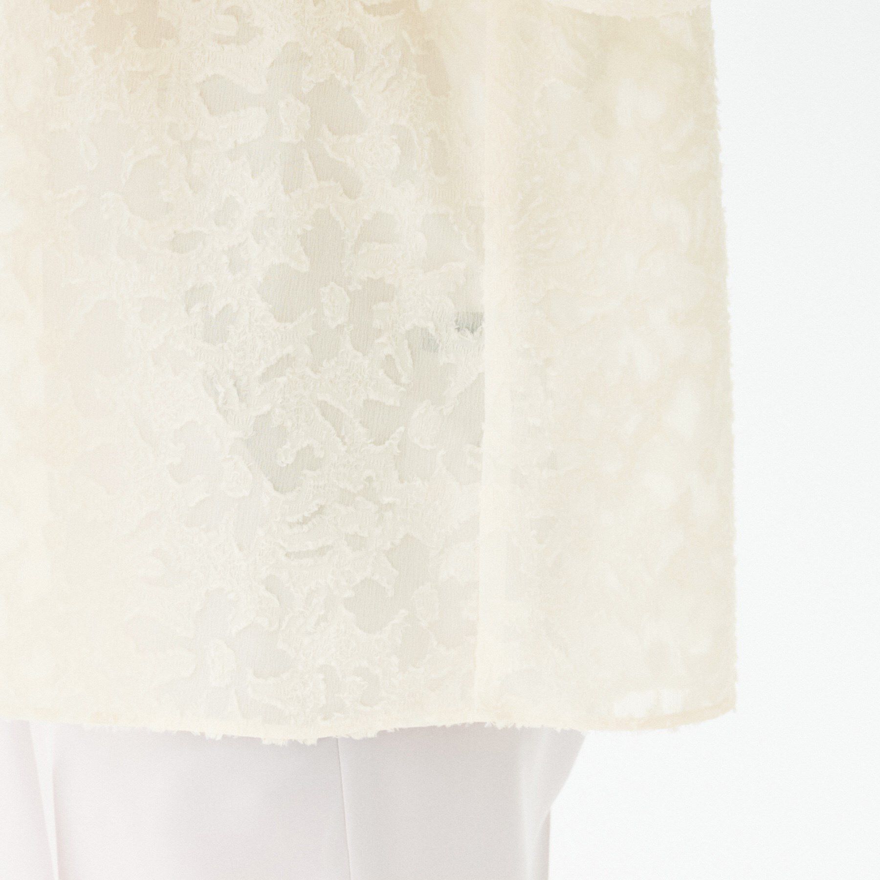 UNTITLED「カットジャカード ボウタイブラウス」|シャツ・ブラウス|