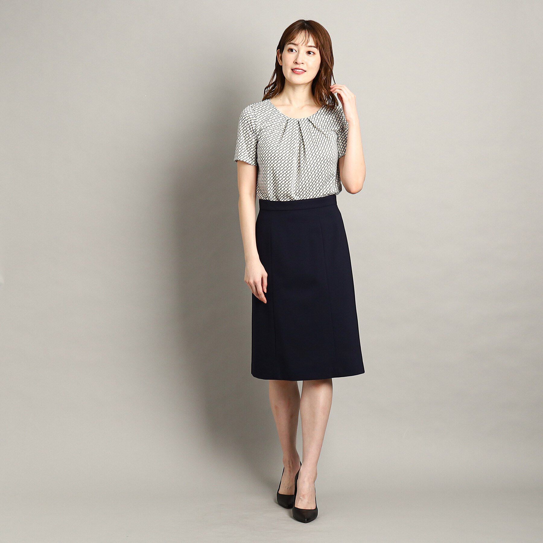 COUP DE CHANCE「【日本製/洗える】ストレッチ素材Ａラインスカート」|スカート|