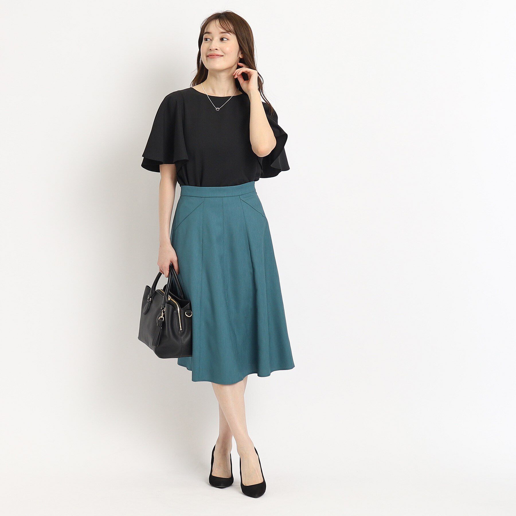 COUP DE CHANCE「【洗える／日本製】大人フリルブラウス」|シャツ・ブラウス|