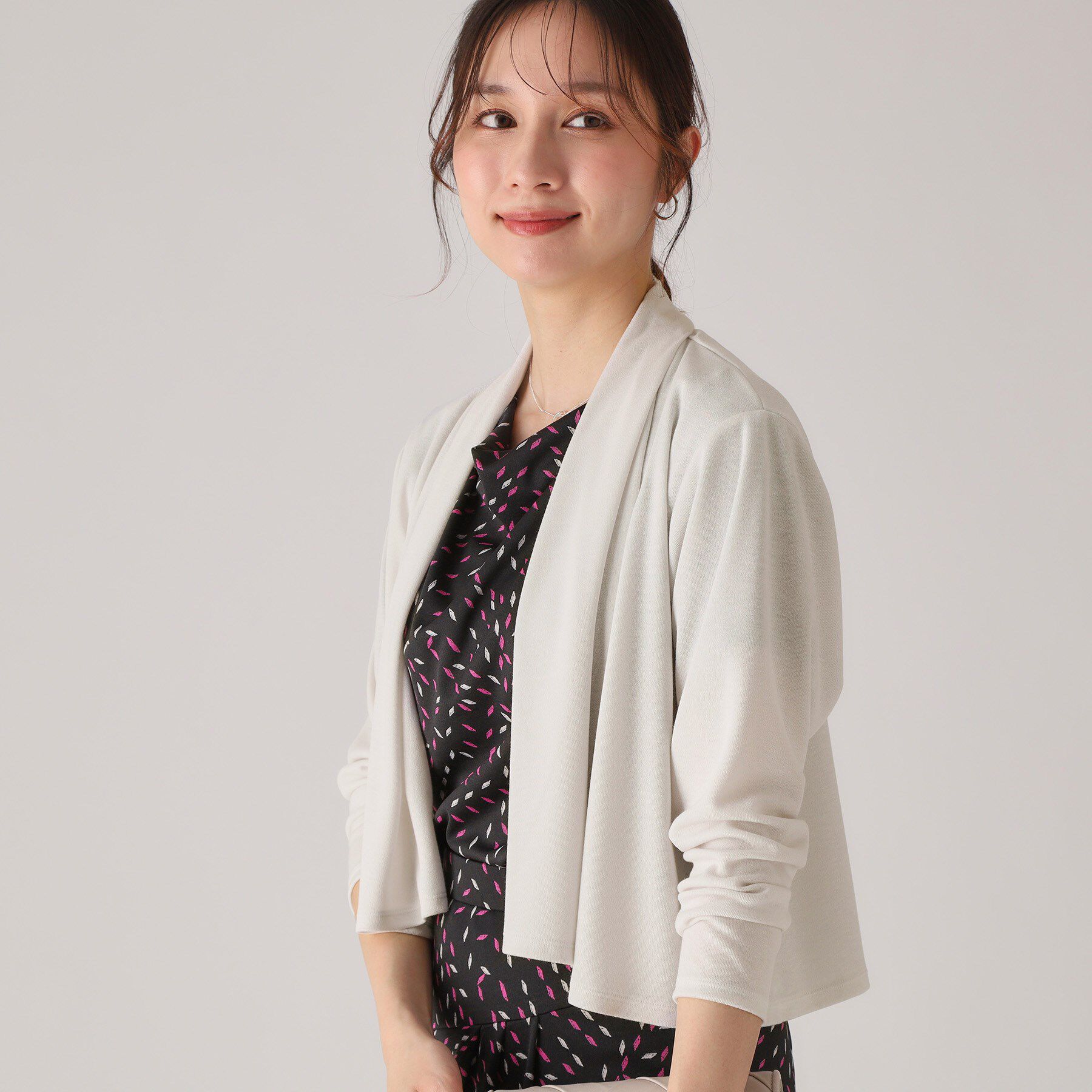 COUP DE CHANCE「【洗える／日本製】ショート丈カーディガン」|カーディガン|ライトグレー(011