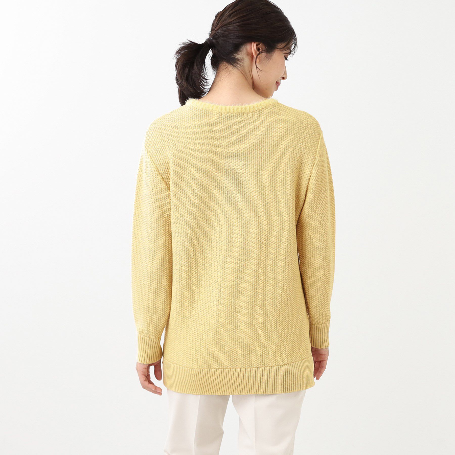 Reflect「【洗える】フェザーボーダーニット」|ニット・セーター|