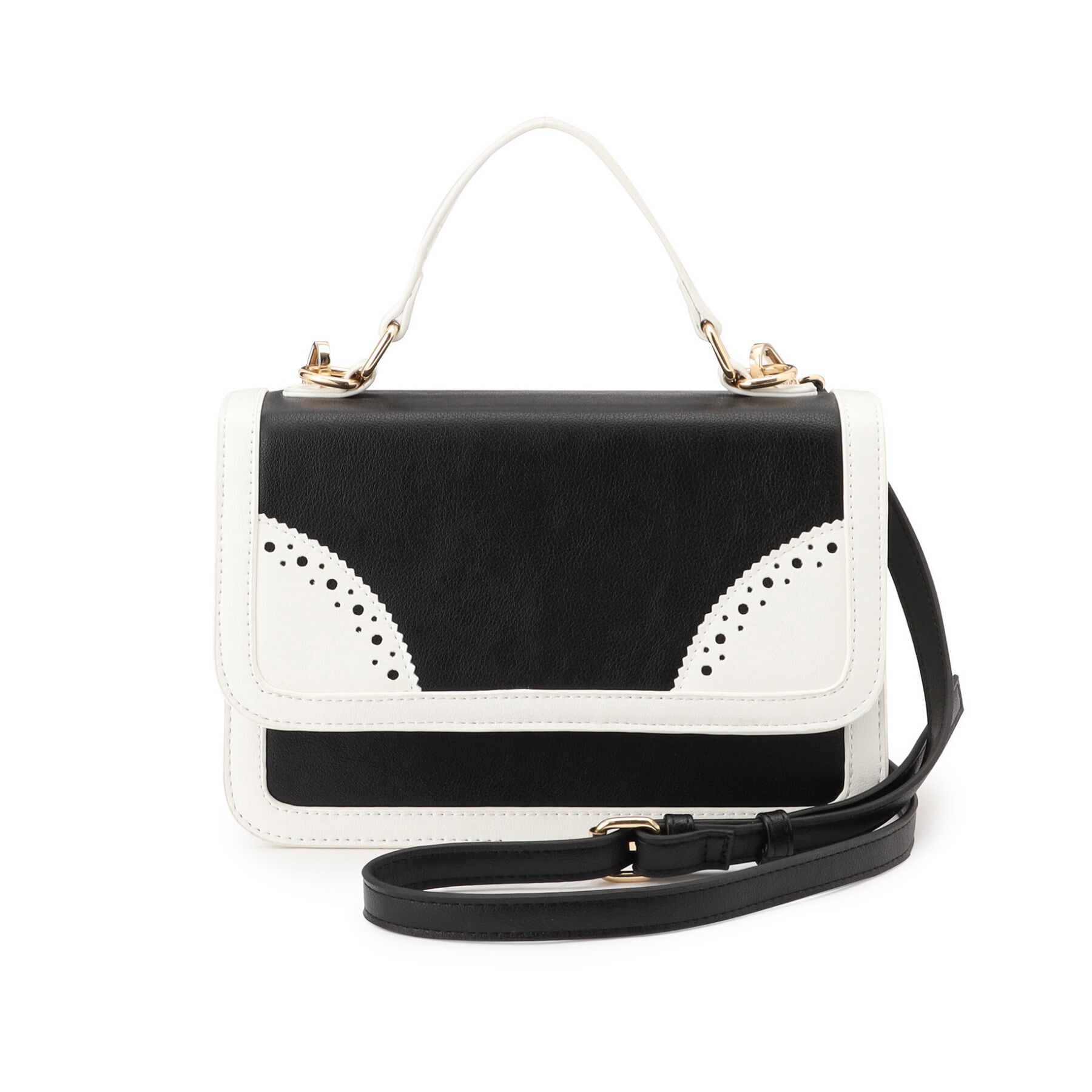 Reflect「【ショルダー付き】バイカラーバッグ」|ショルダー・メッセンジャー|ブラック(519)