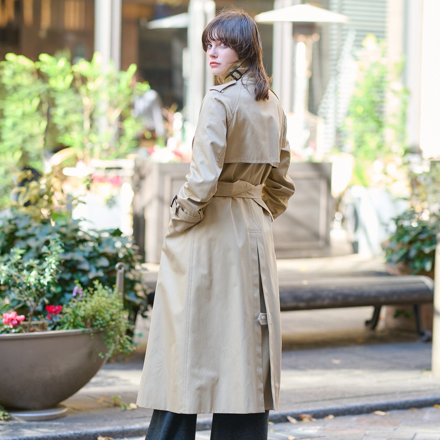 DRESSTERIOR「コットンギャバジントレンチコート」|トレンチコート|