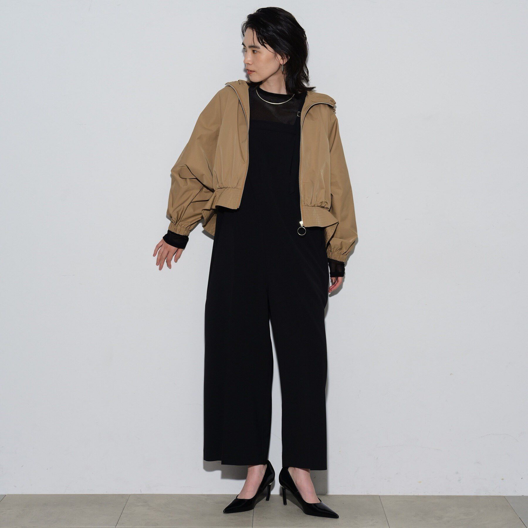 GALLEST「ドルマンスリーブフーディブルゾン」|ブルゾン・スタジャン|