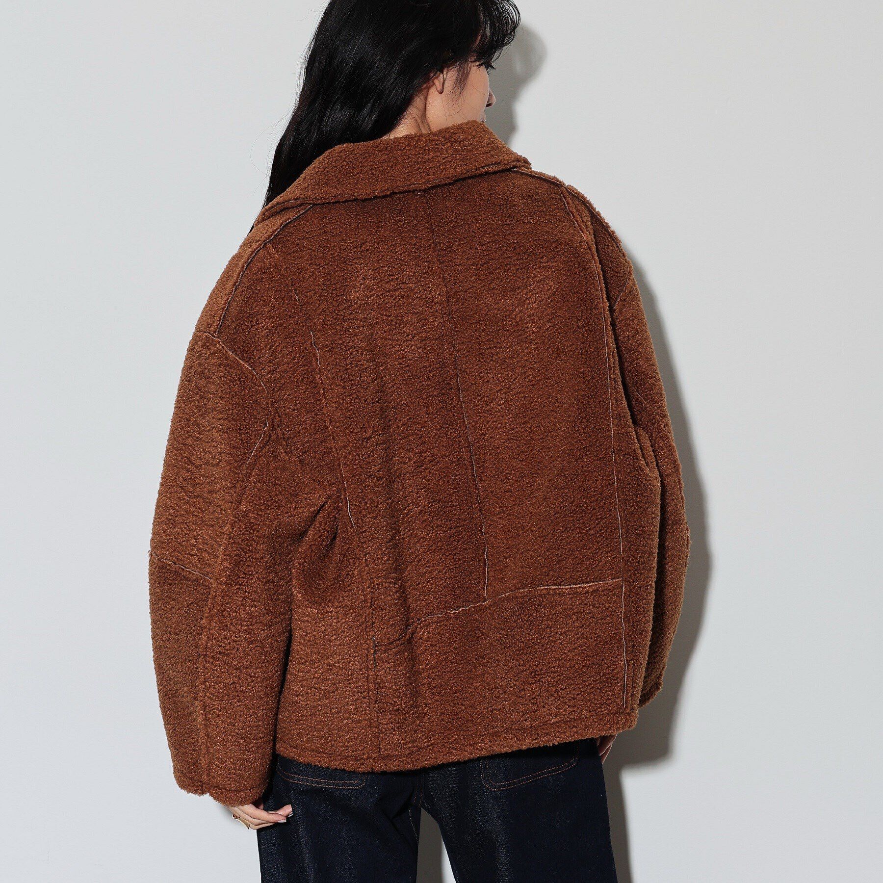 GALLEST「【WEB限定】リバーシブルムートン調ブルゾン」|ブルゾン・スタジャン|