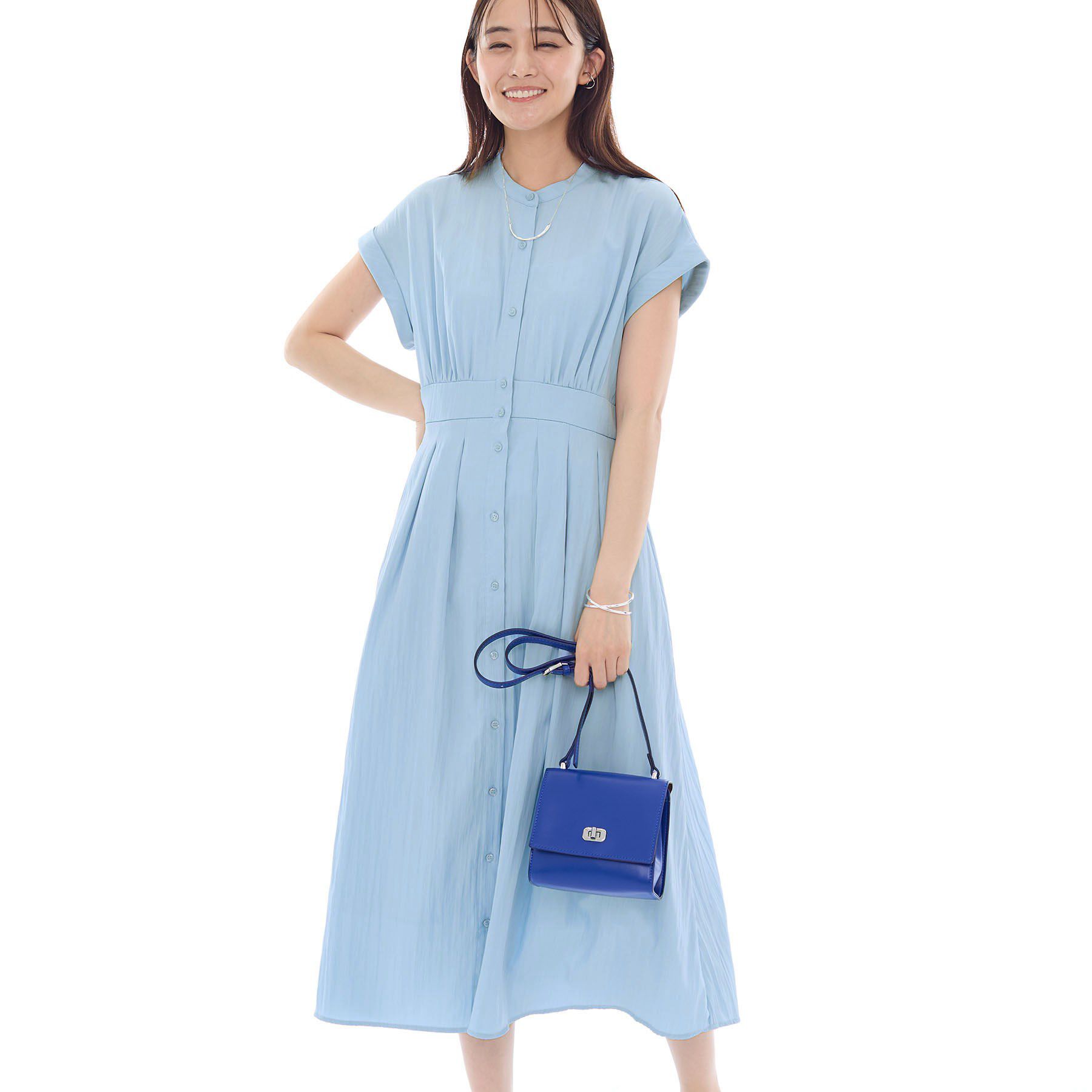 INDIVI「フレアワンピース」|ワンピース|サックスブルー(09