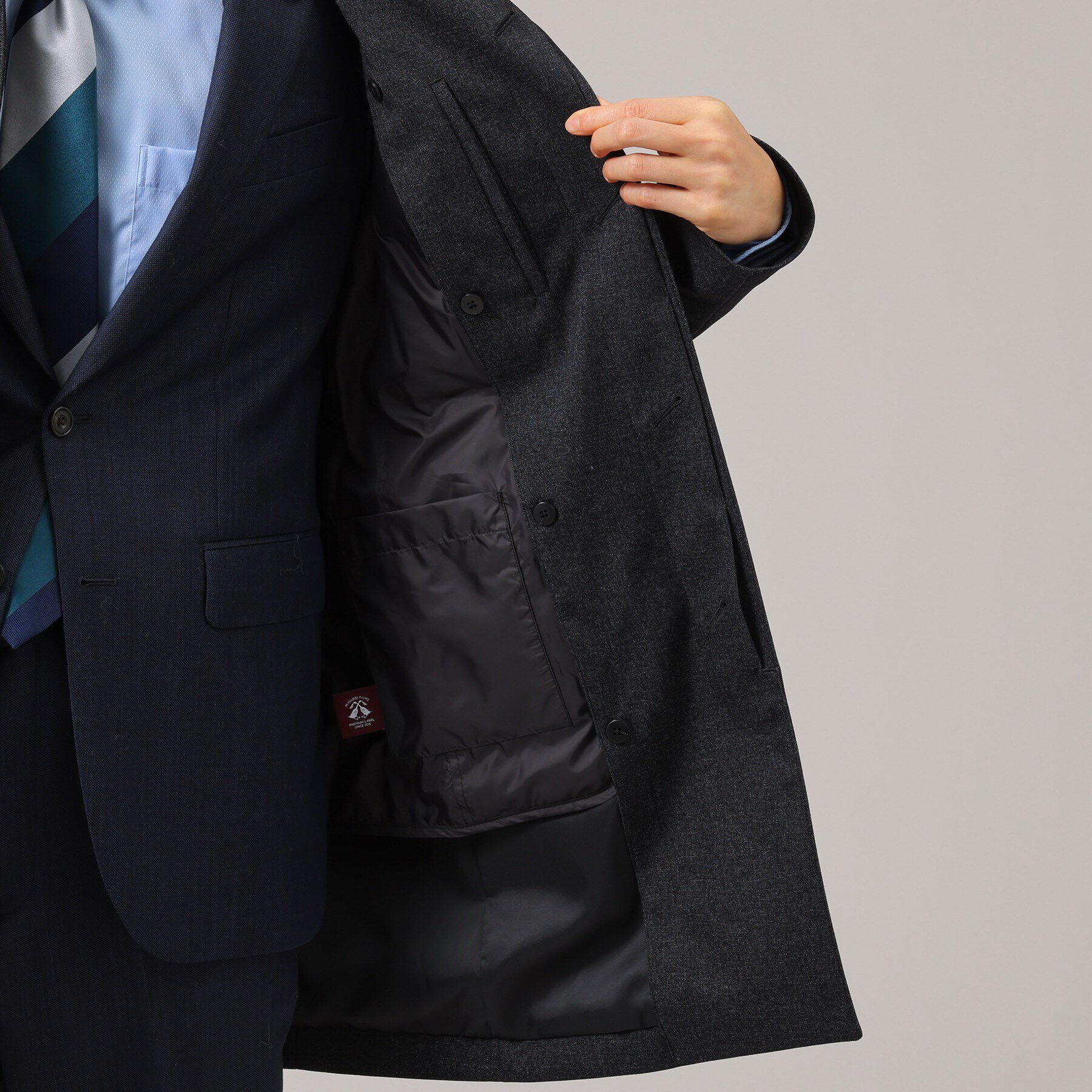 TAKEO KIKUCHI「【ダウンライナー付】メランジ スタンドカラー コート」|その他|