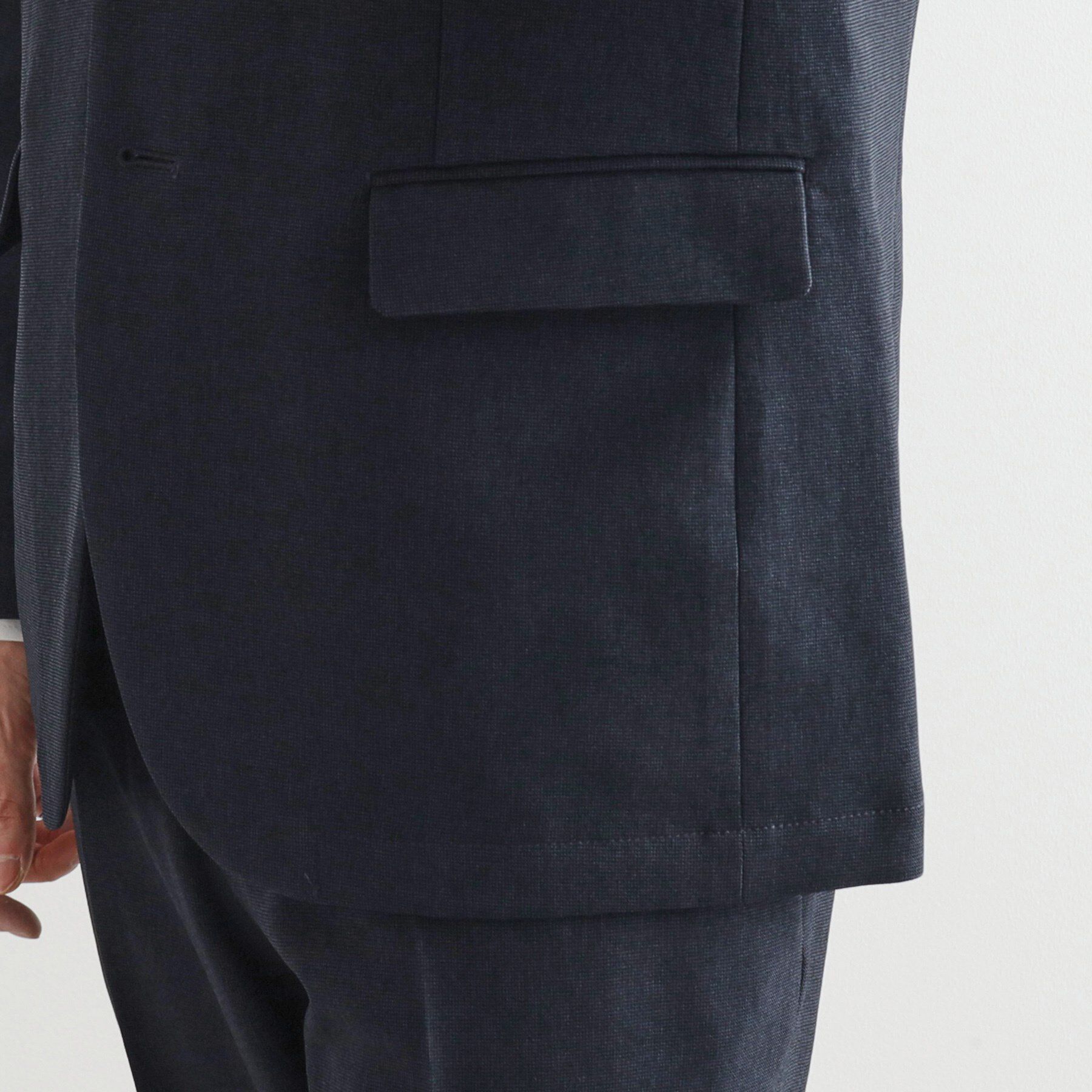 tk.TAKEO KIKUCHI「【洗える】ピンヘッドストレッチセットアップ／上下2点セット／速乾／WEB限定／ビジカジ対応」|スーツ|