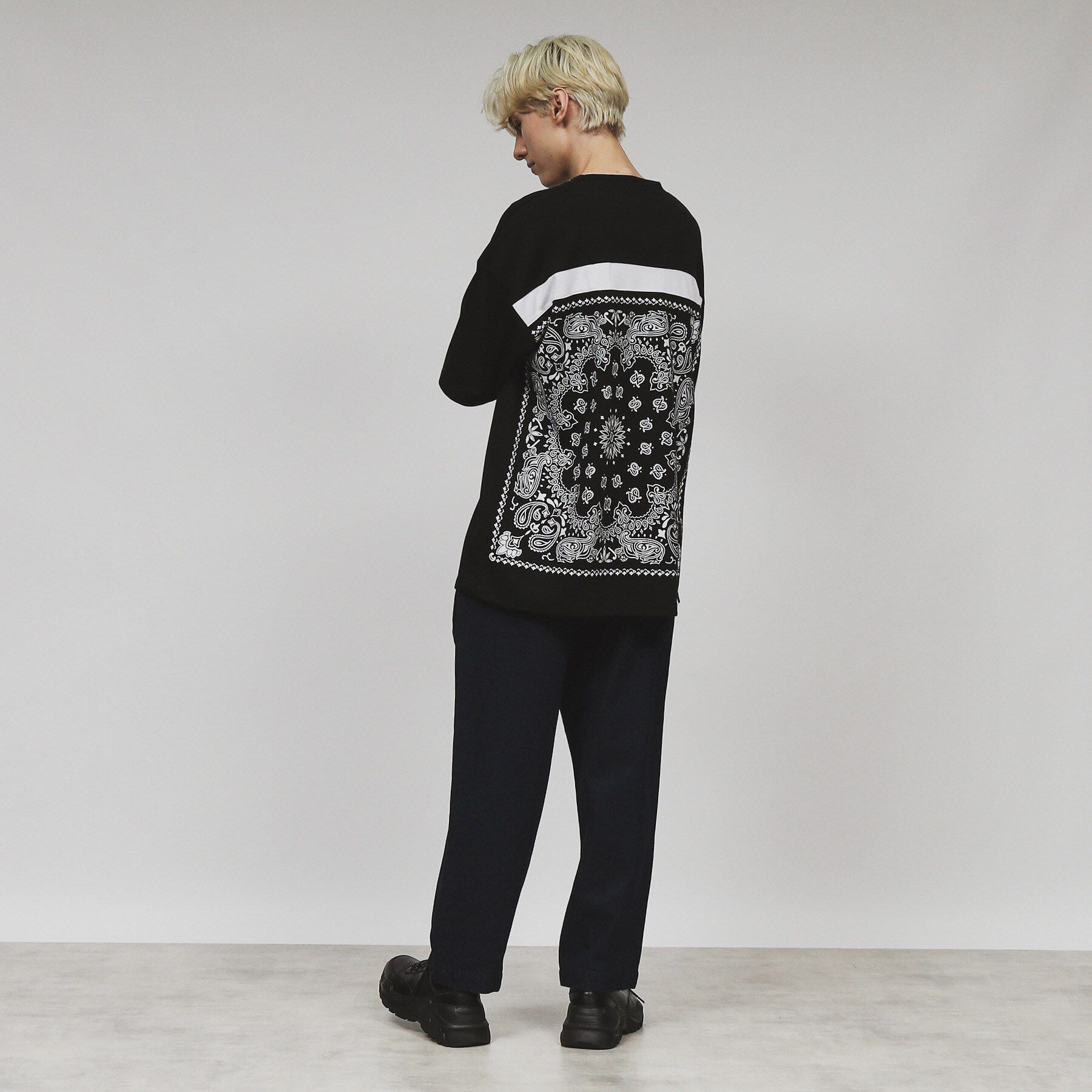 tk.TAKEO KIKUCHI「バンダナ キリカエTシャツ」|Tシャツ・カットソー|