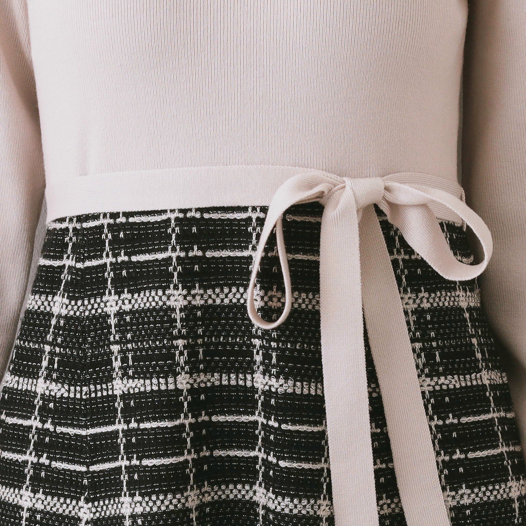 index「チェックラメジャカードニットワンピース」|ワンピース|