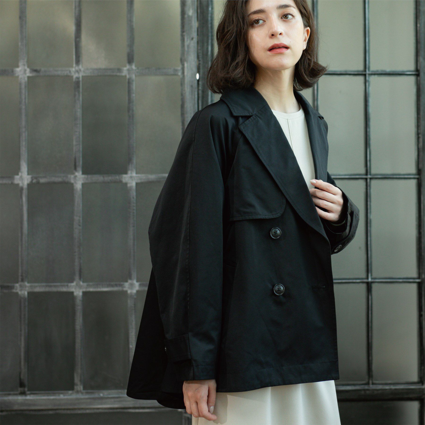 OPAQUE.CLIP「フレアミドルトレンチコート」|トレンチコート|