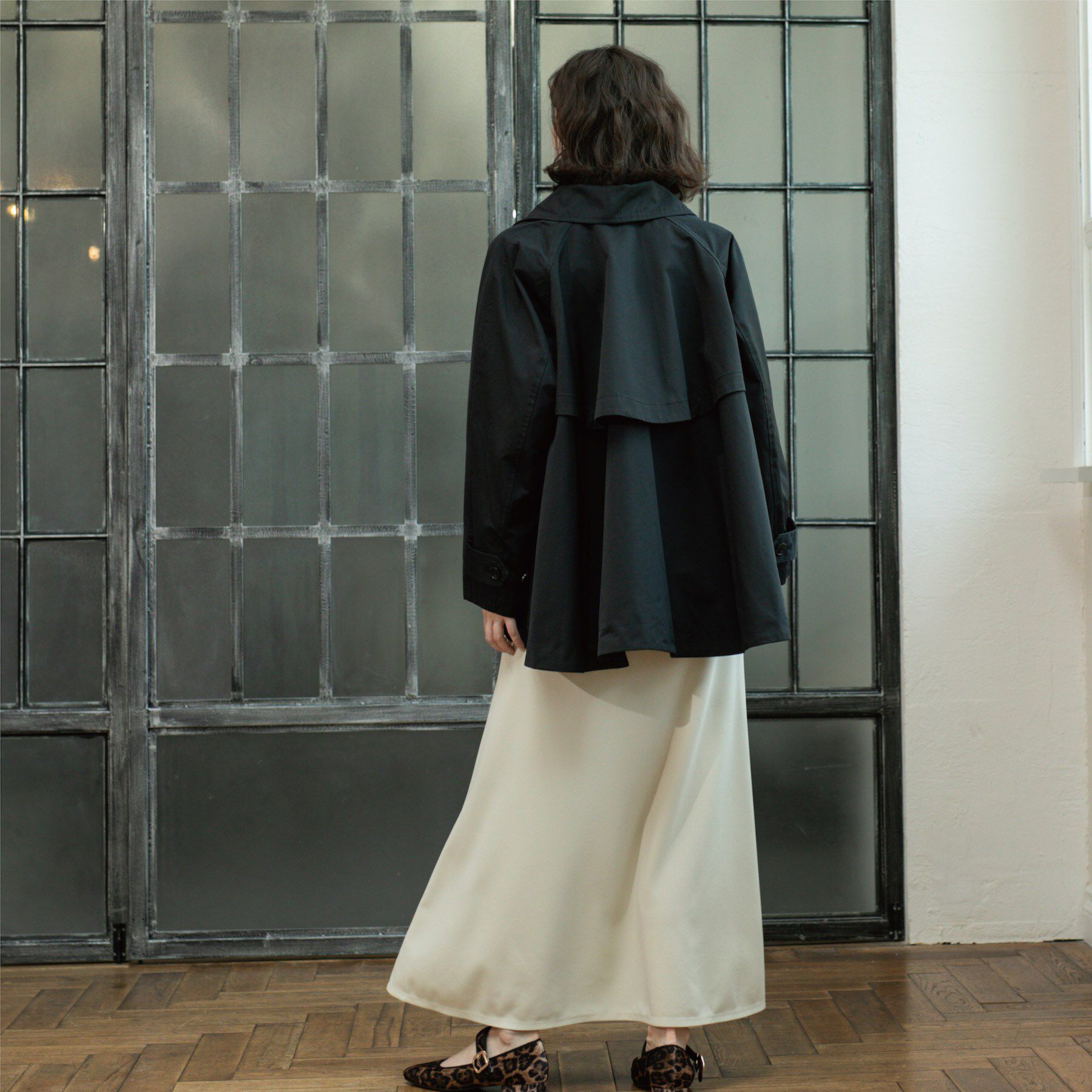 OPAQUE.CLIP「フレアミドルトレンチコート」|トレンチコート|