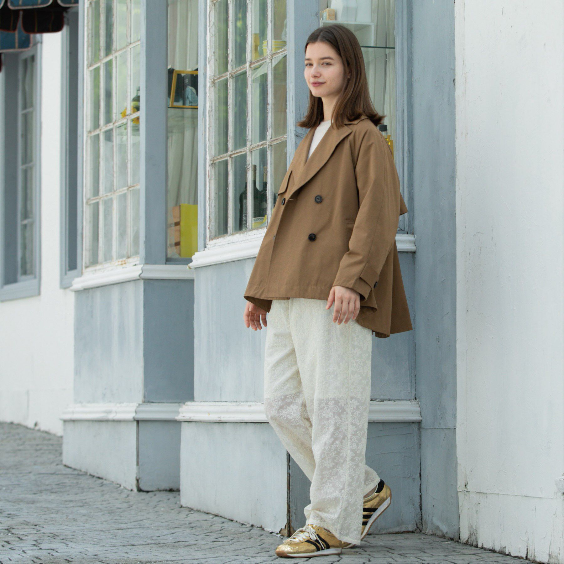 OPAQUE.CLIP「フレアミドルトレンチコート」|トレンチコート|