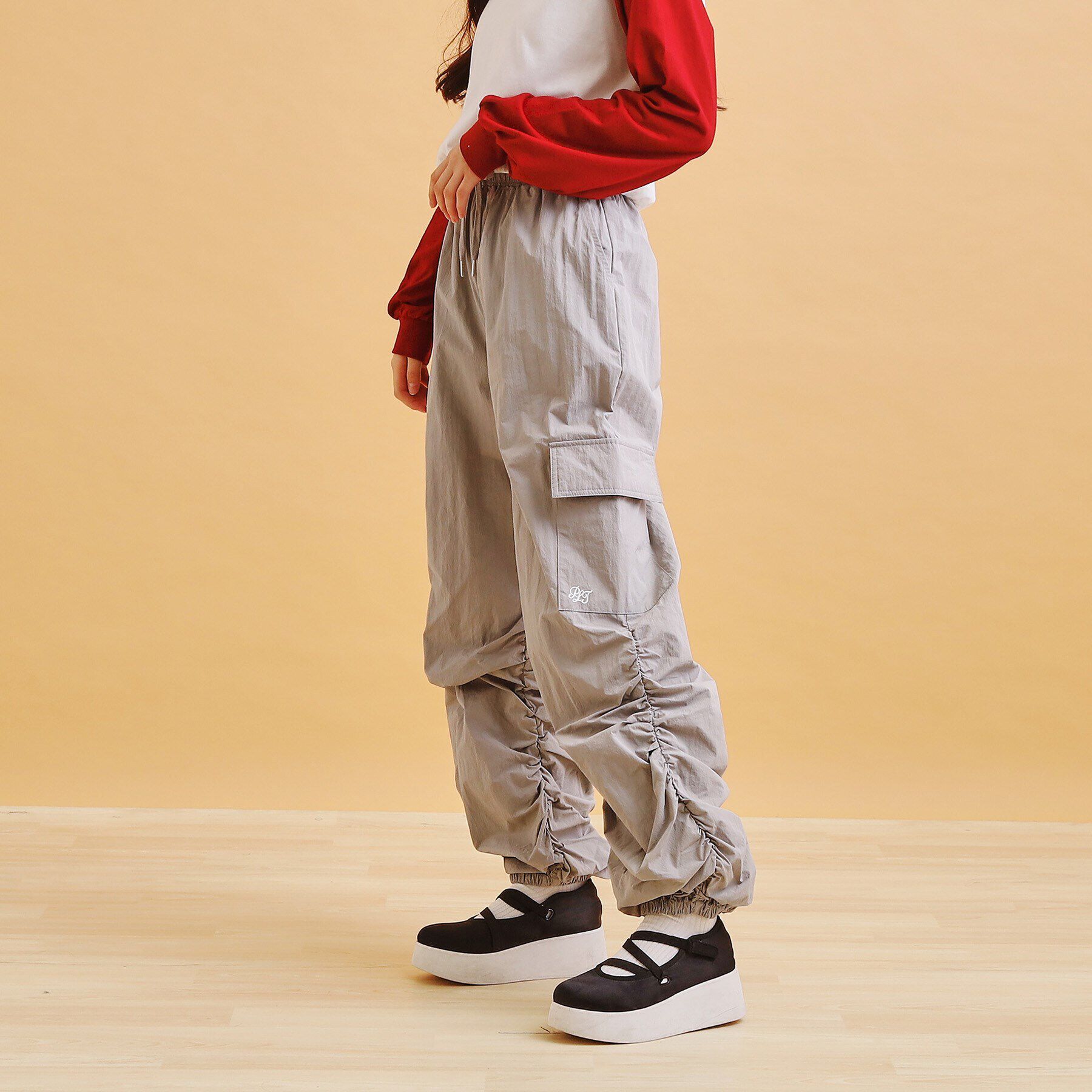 PINK-latte「シャーリングカーゴパンツ」|その他|