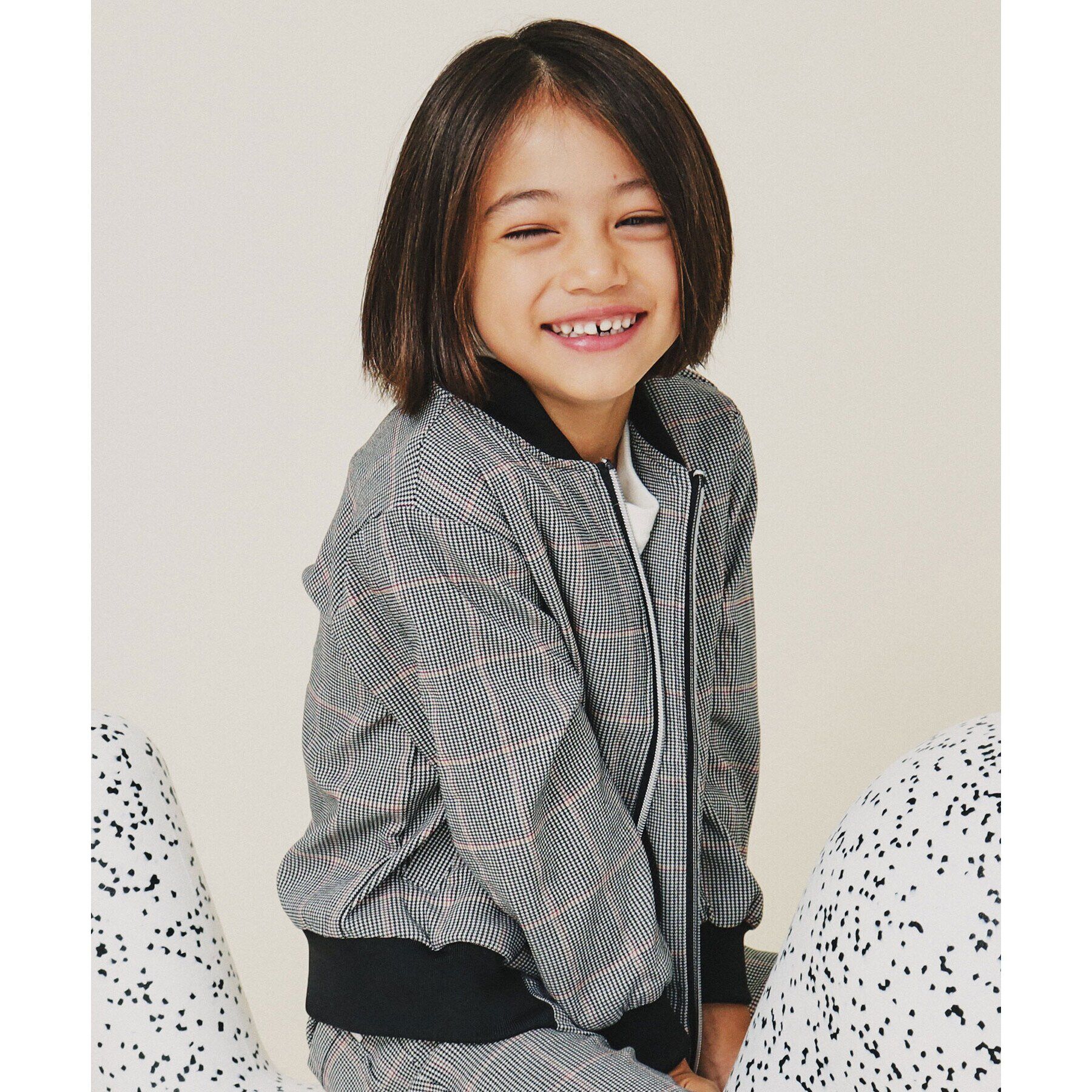 THE SHOP TK「【120－160】リブブルゾン/洗濯機OK」|ブルゾン・スタジャン|