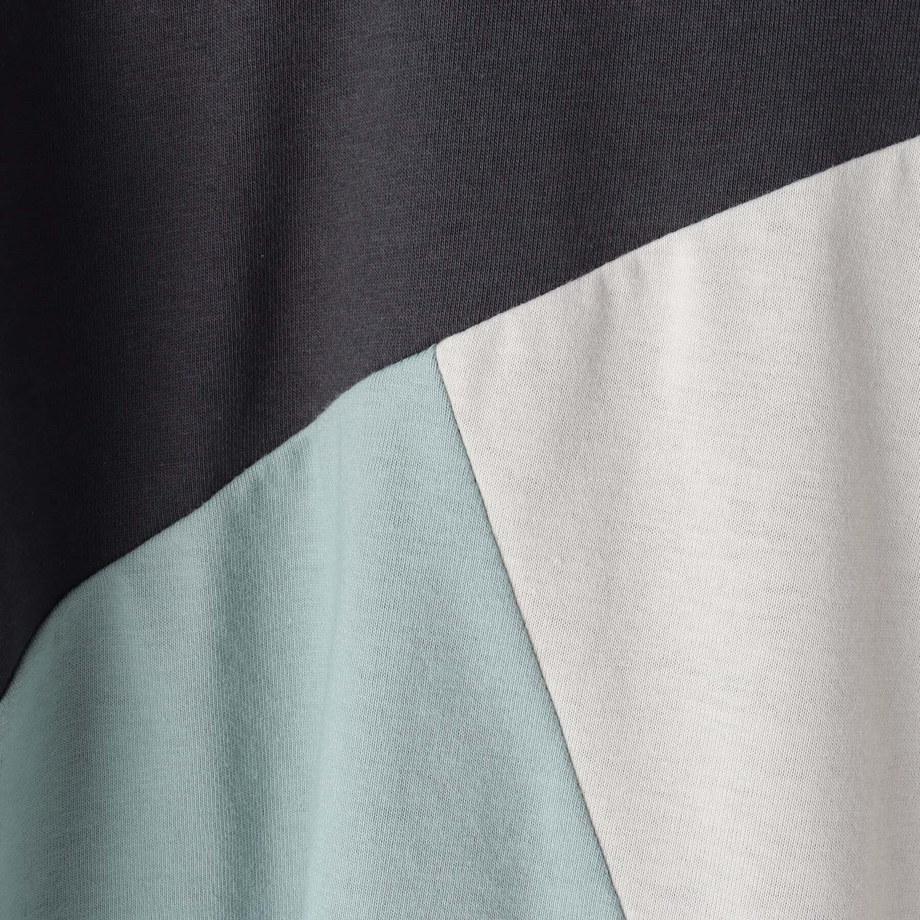 THE SHOP TK「【100-150】斜めブロッキング長袖Tシャツ/洗濯機OK」|Tシャツ・カットソー|