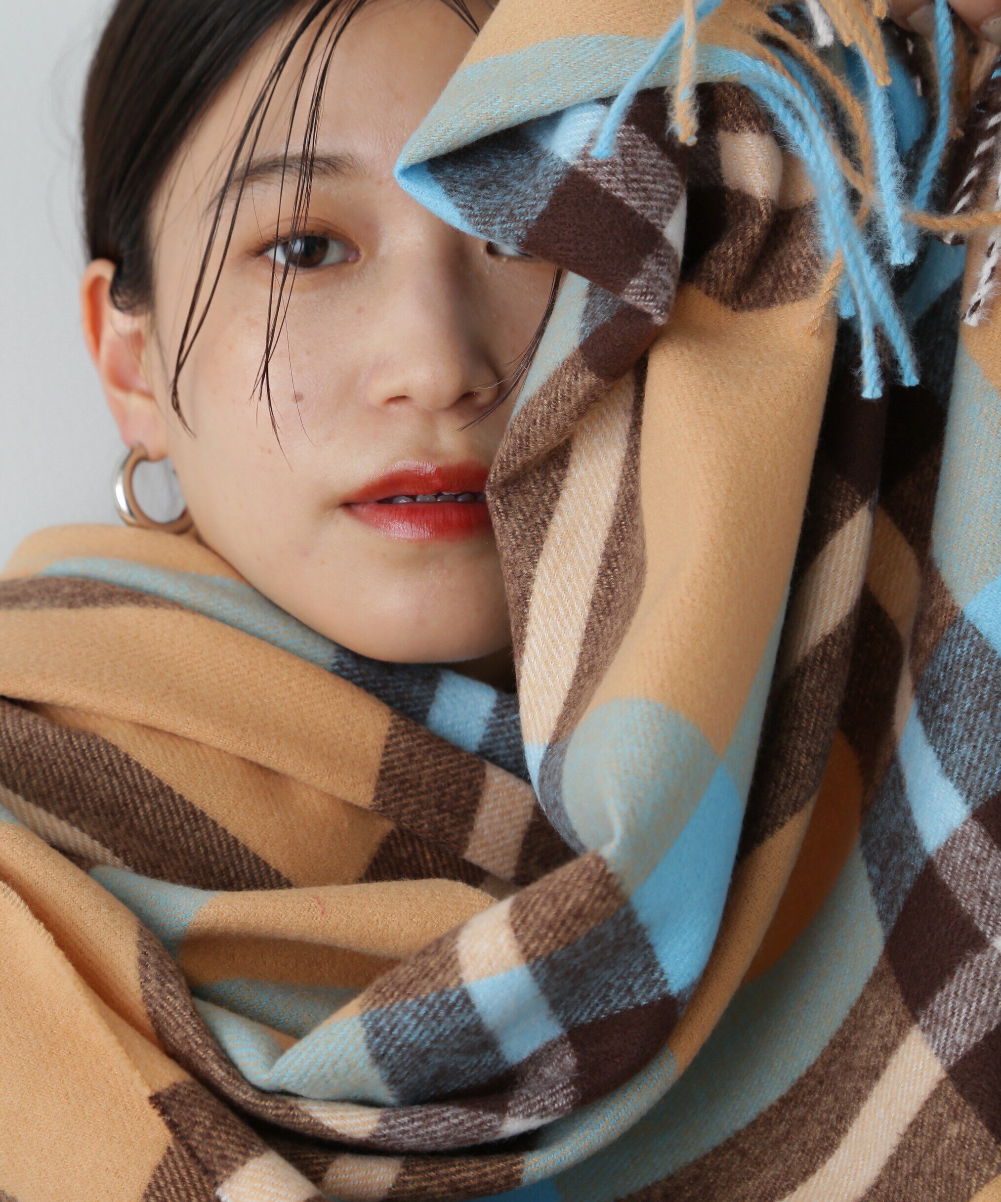  「チェックストール」|マフラー|